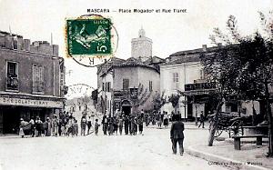 MASCARA - PLACE MOGADOR ET RUE TIARET - 1913 